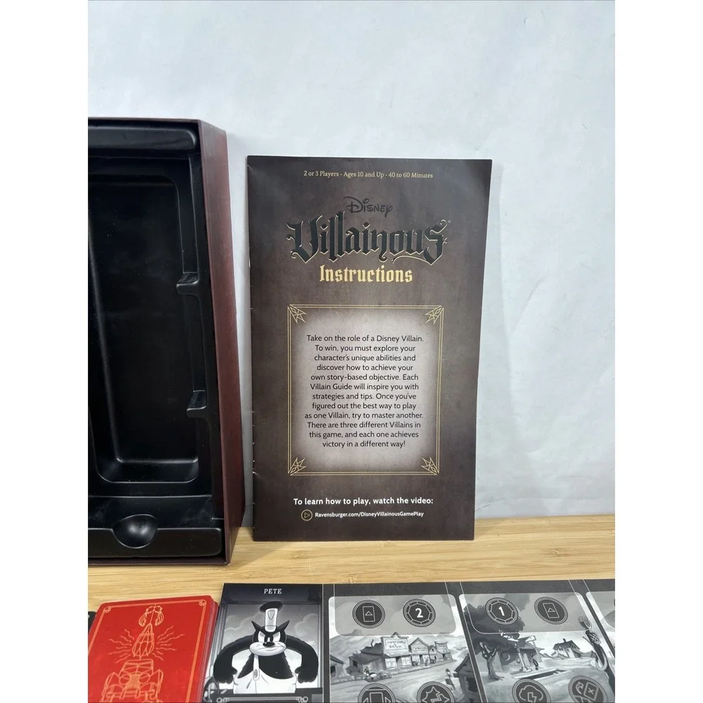 Disney‎ Villainous Replacement Parts Pete Board Cards Tokens Perfectly Wretched
